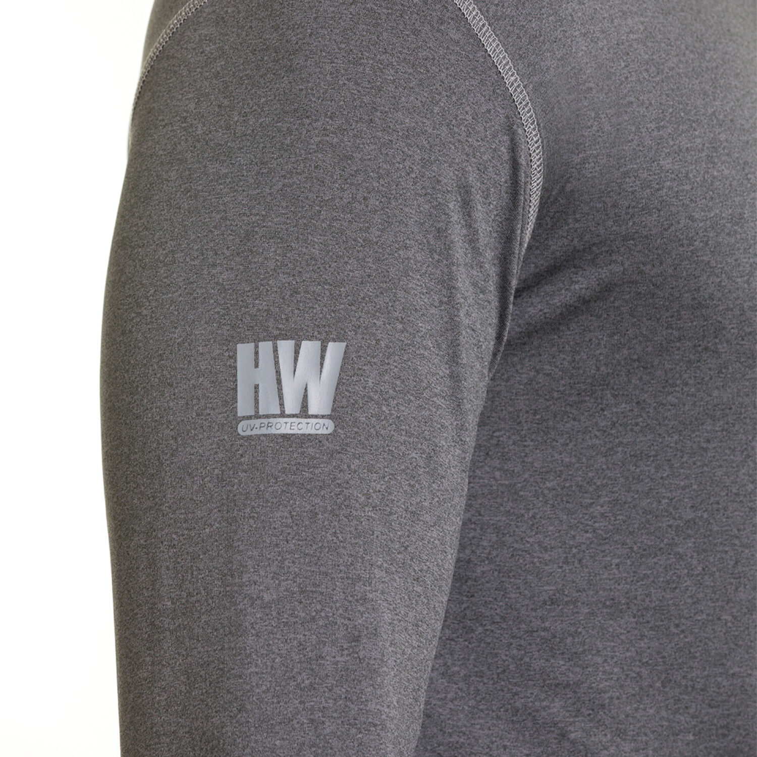 Polera Dry Fit Hw Spx Manga Larga Hombre Carbon Grey image number 3.0
